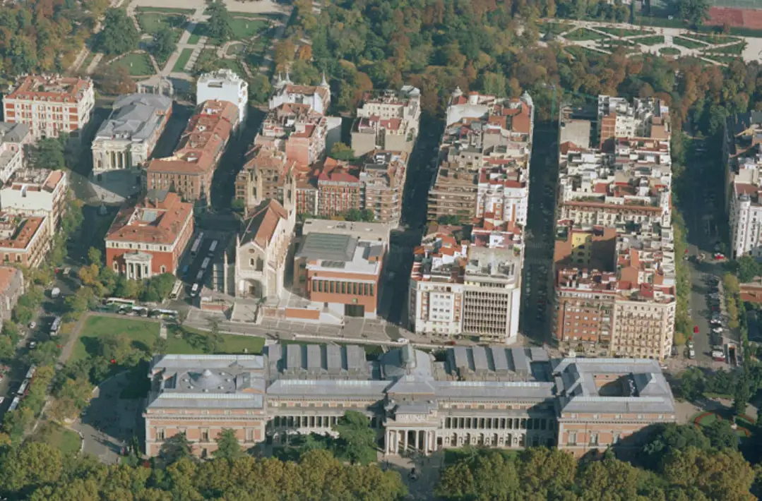 Museo del Prado vista aérea