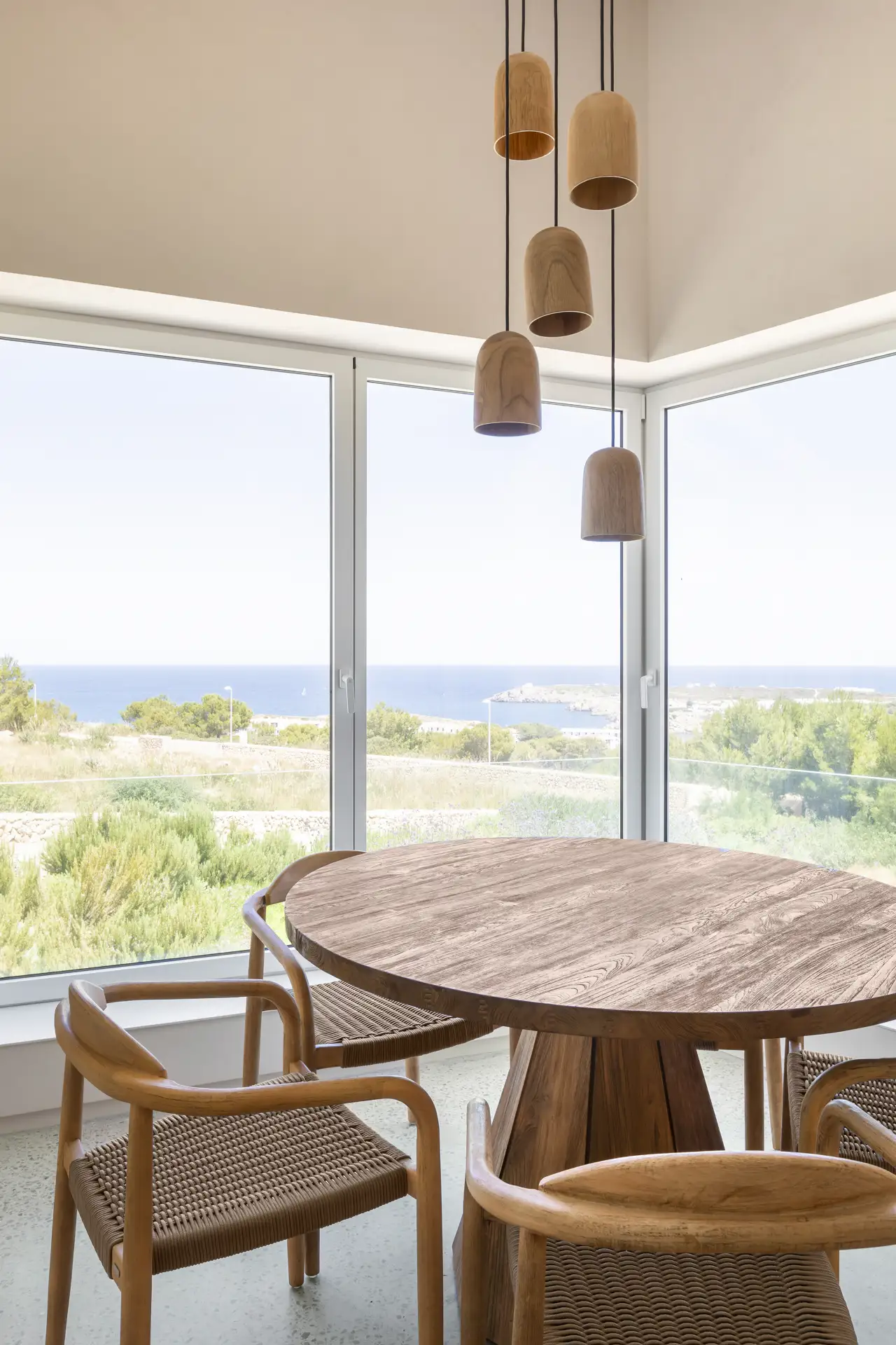 El comedor de la cocina también disfruta de unas increíbles vistas