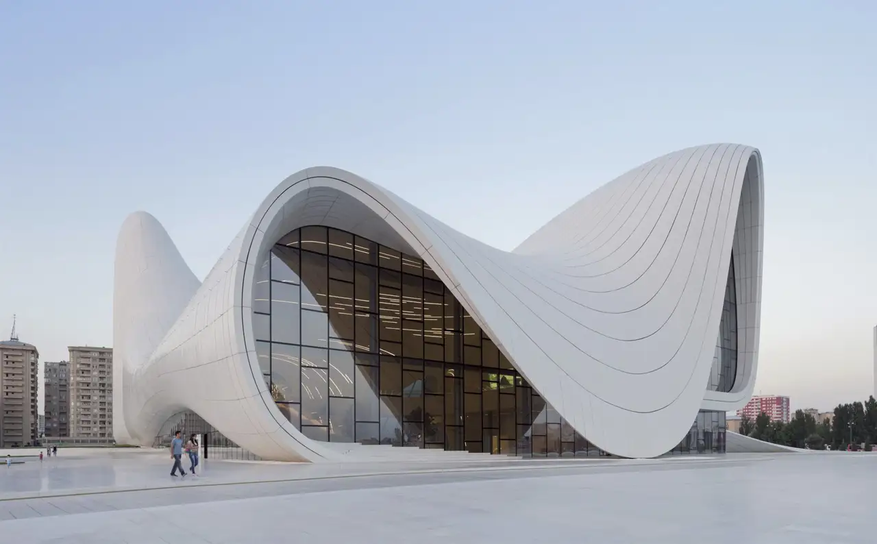 centro heydar aliyev en bakú, azerbaiyan de zaha hadid