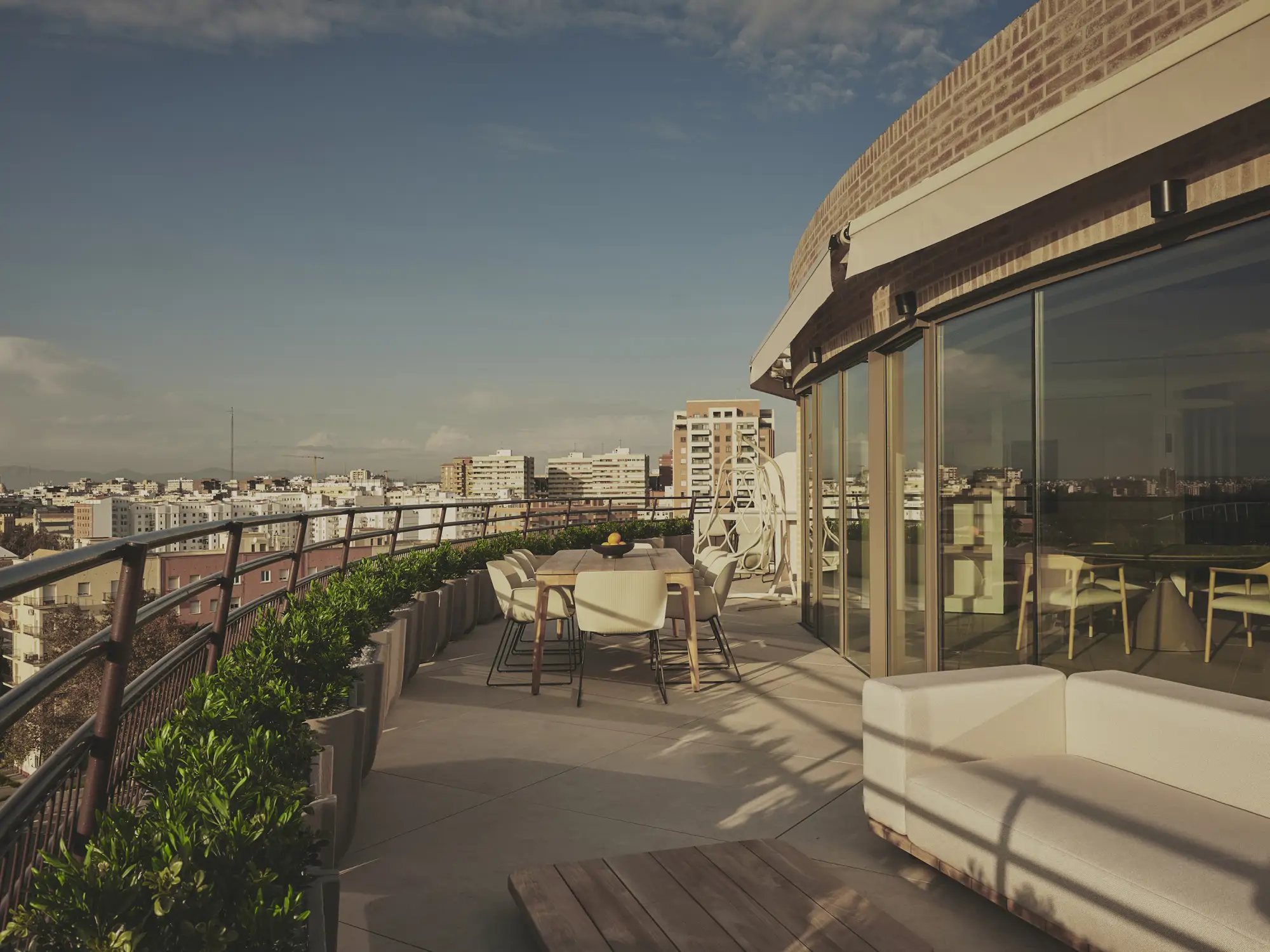 terraza con vistas