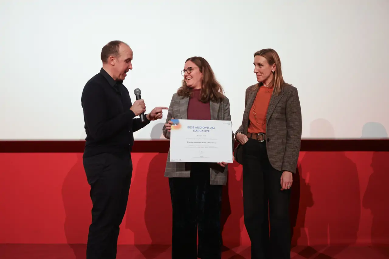 Matilda Vidal de Llobatera, directora del documental Quinze decibels, recibió un reconocimiento especial a la Mejor Narrativa Audiovisual