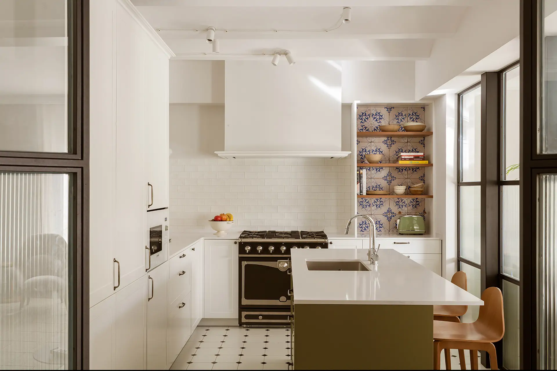 Cocina con azulejos