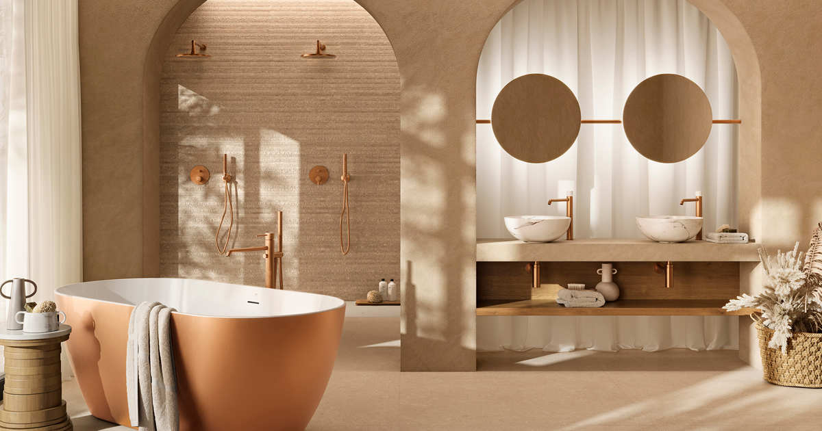 Estas son las combinaciones de azulejos de tendencia en 2025 para tu baño