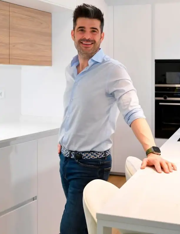 Daniel Colino, cocinólogo: "Nunca haría una cocina donde se vieran el lavavajillas y la lavadora de acero"