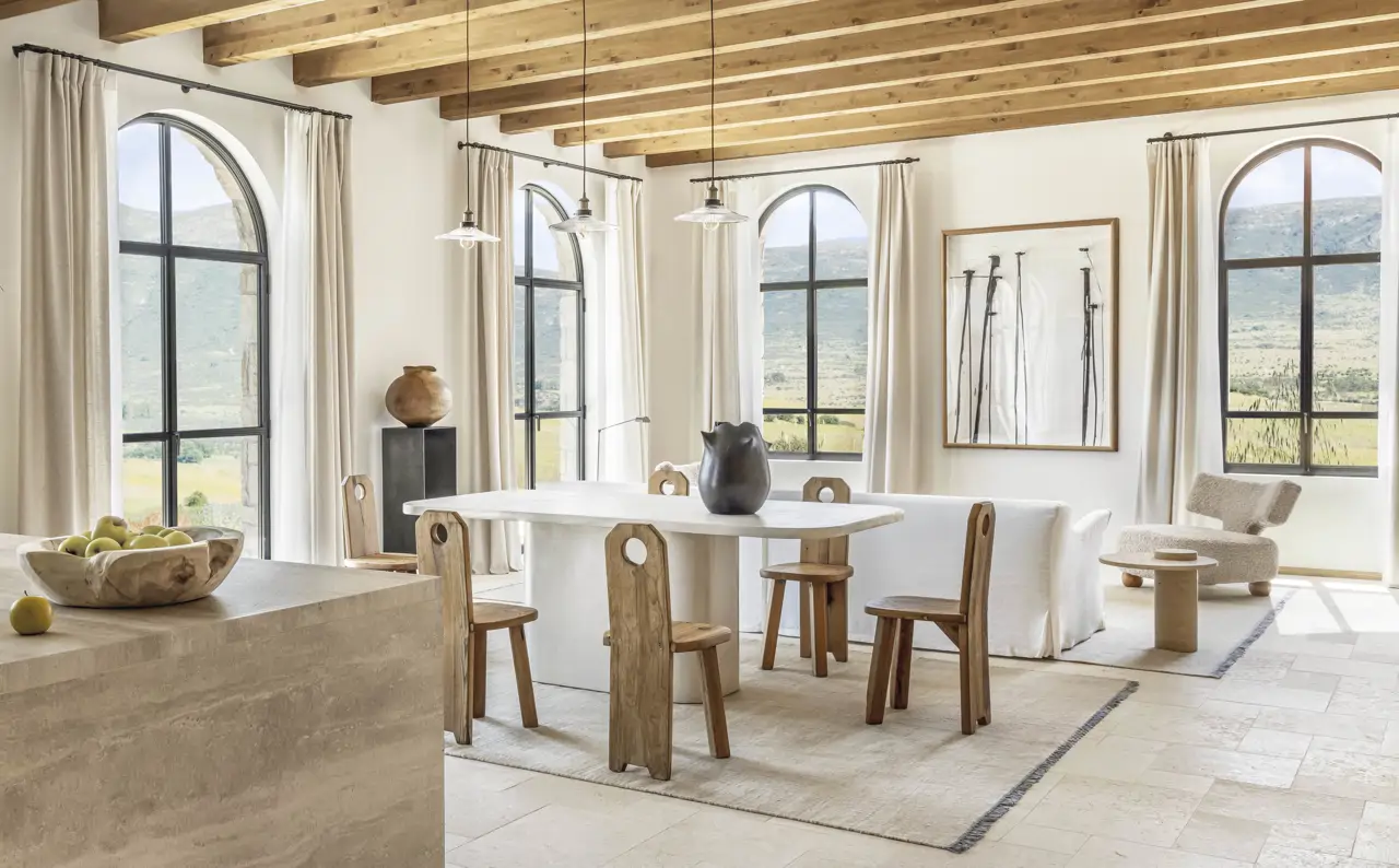 Conviven salón, comedor y cocina