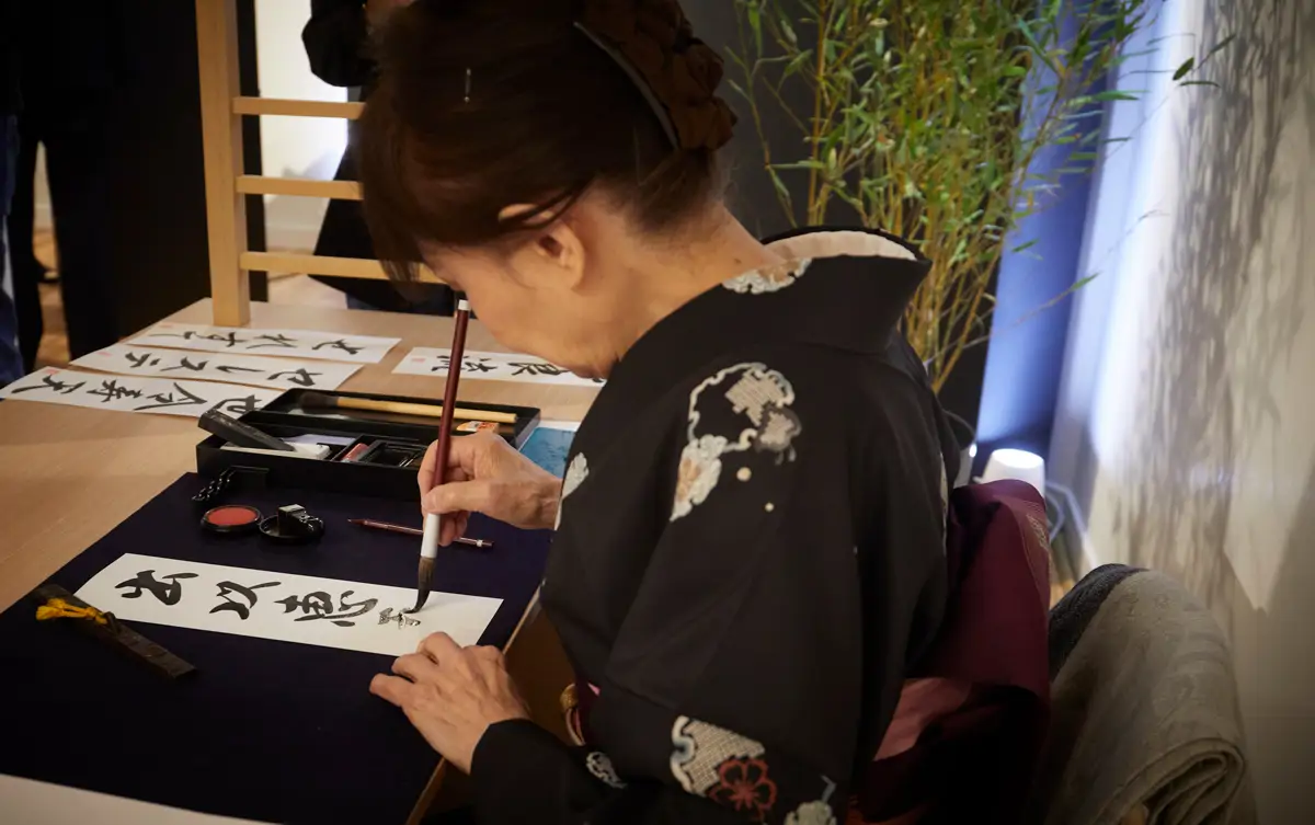 Talleres durante la exposición "Crafted in Japan House" by Mazda.