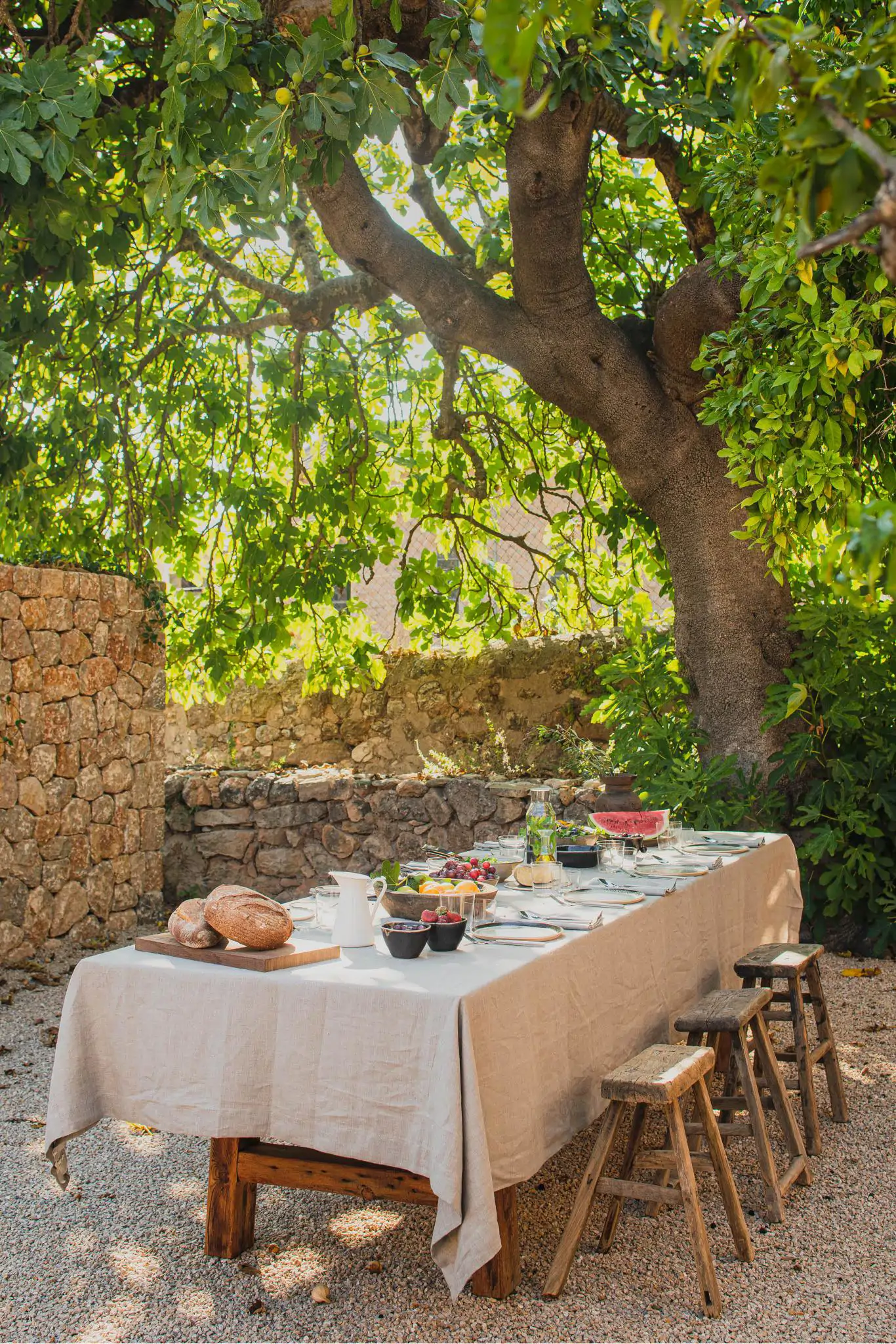 Casa de campo moderna en Soller Mallorca comedor exterior