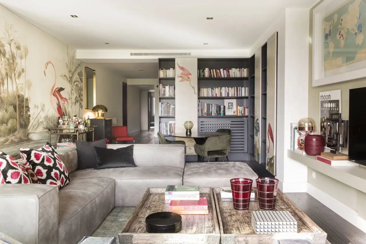 Luzio Studio Proyecto Piso Casa Fabián SALÓN RECIBIDOR Bcn