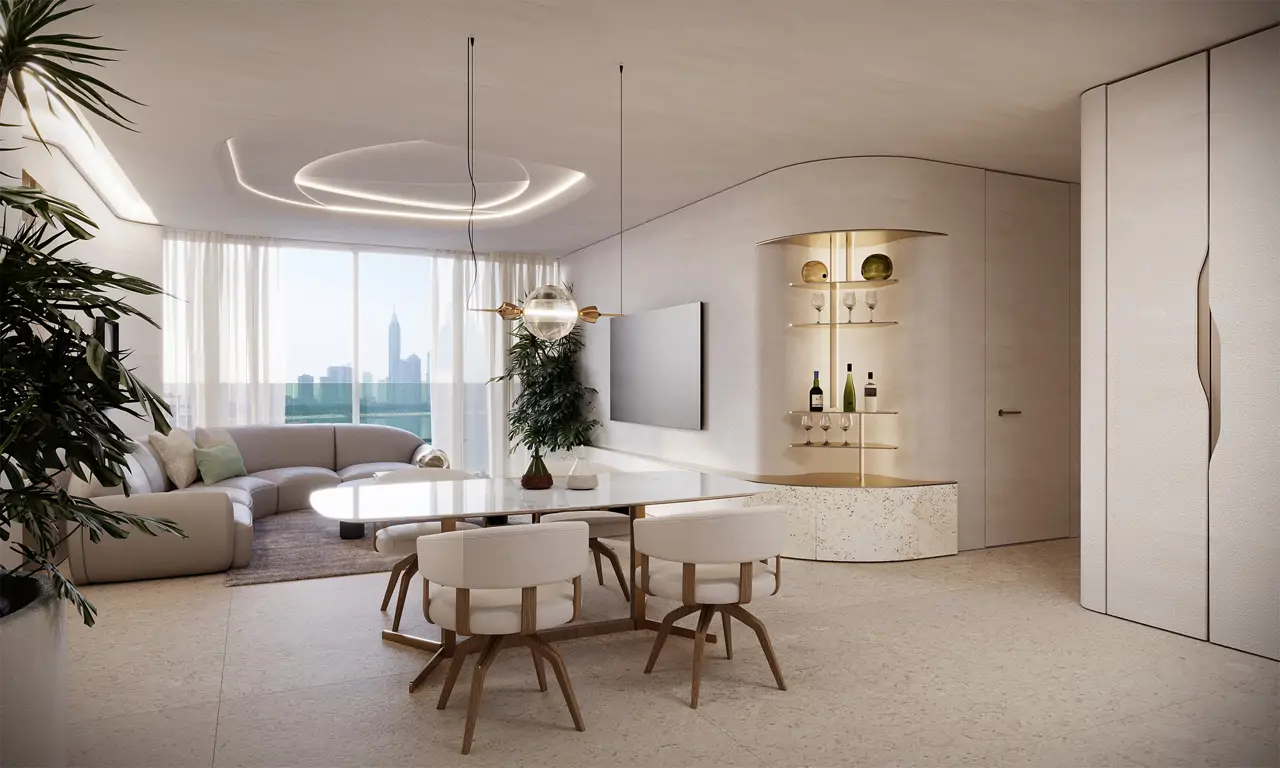 Natuzzi Harmony Residences Living dining Campus table