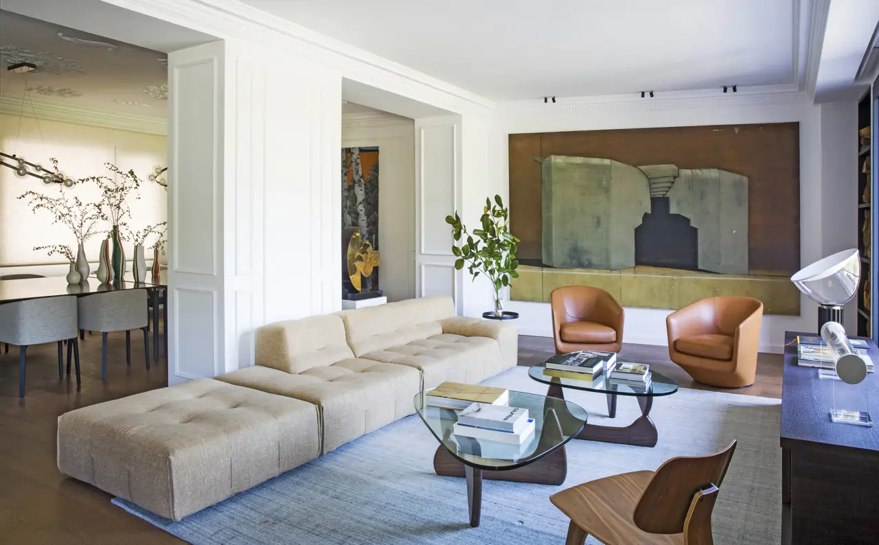 Salón de un piso en el centro de Madrid