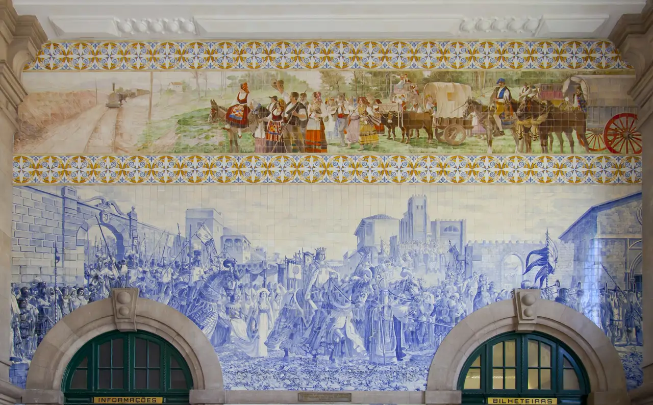 Estación de tren São Bento, Oporto, Portugal, Azulejos