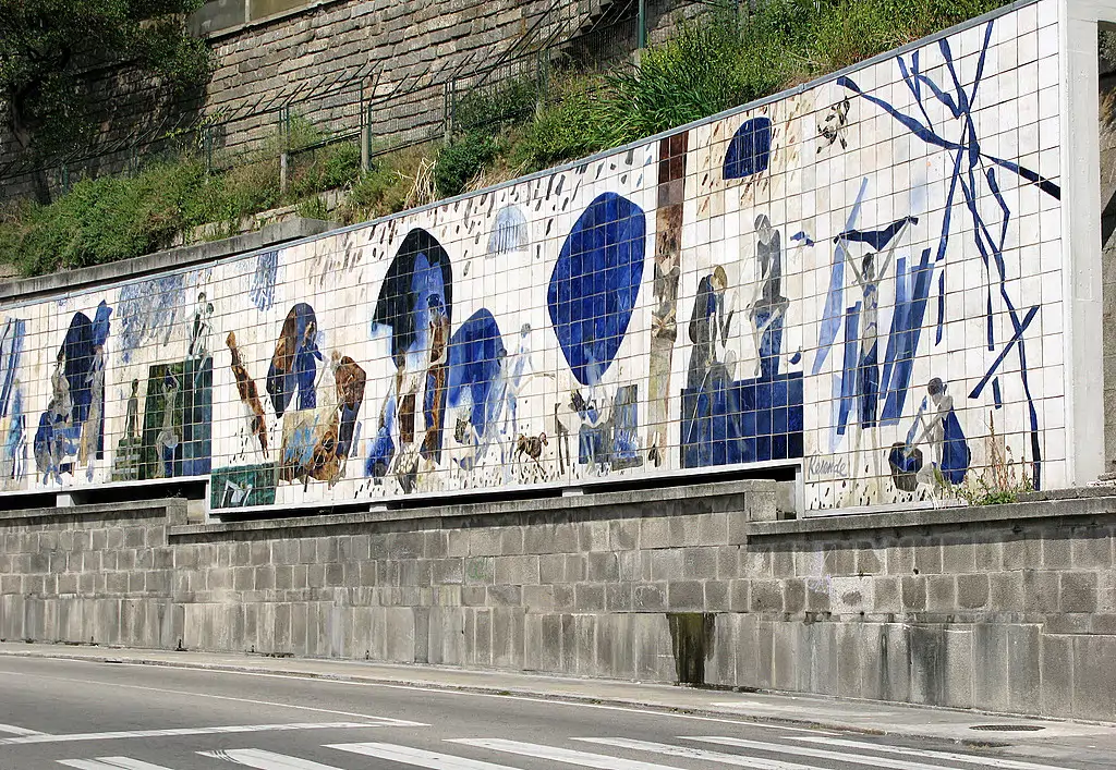 Mural oporto Ribeira Negra Julio Resende (Porto)