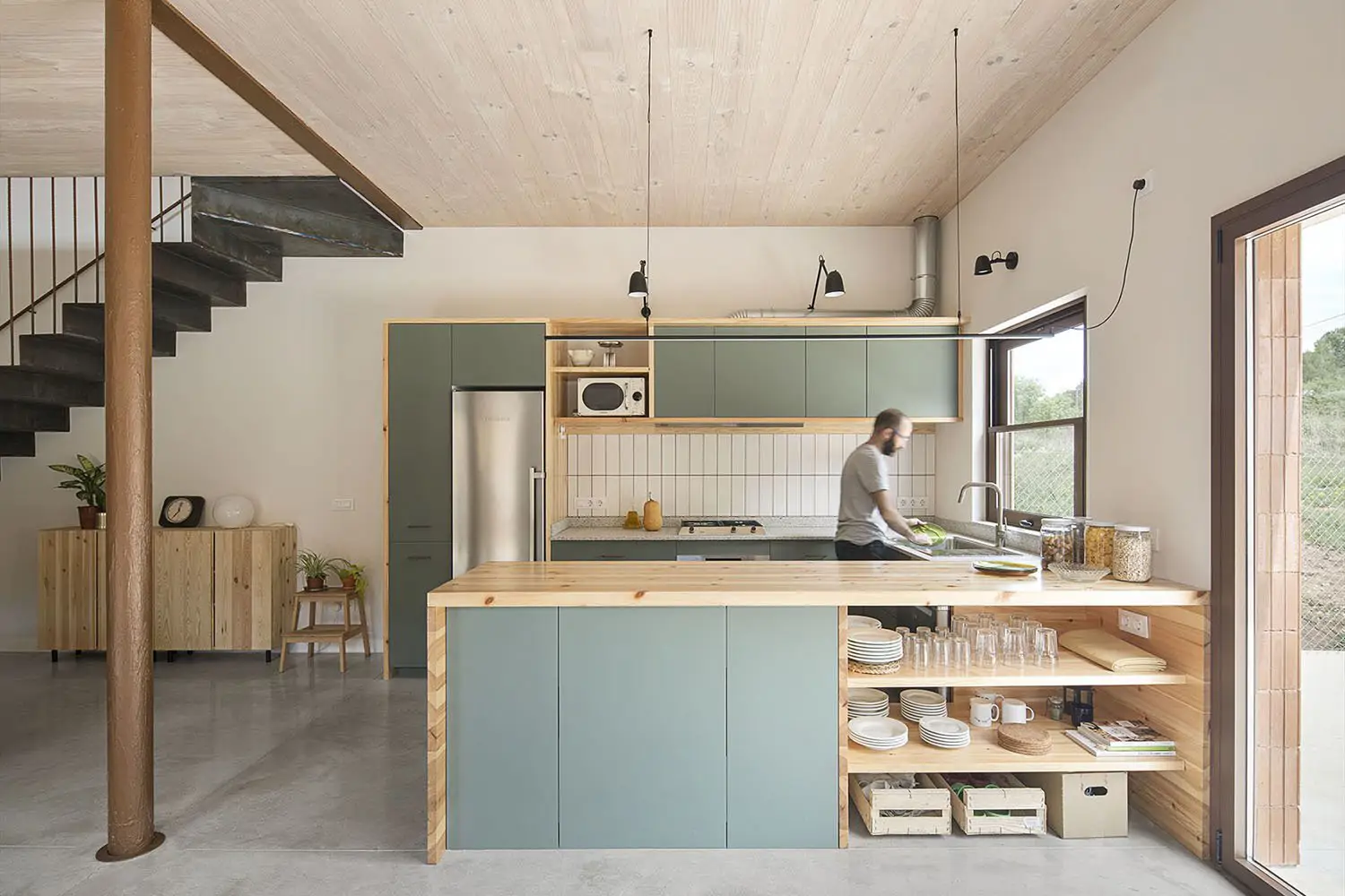 cocina verde Del Río Bani