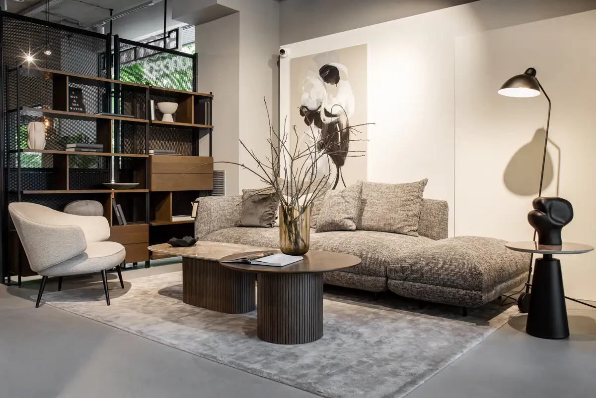 Interior salón BoConcept Madrid