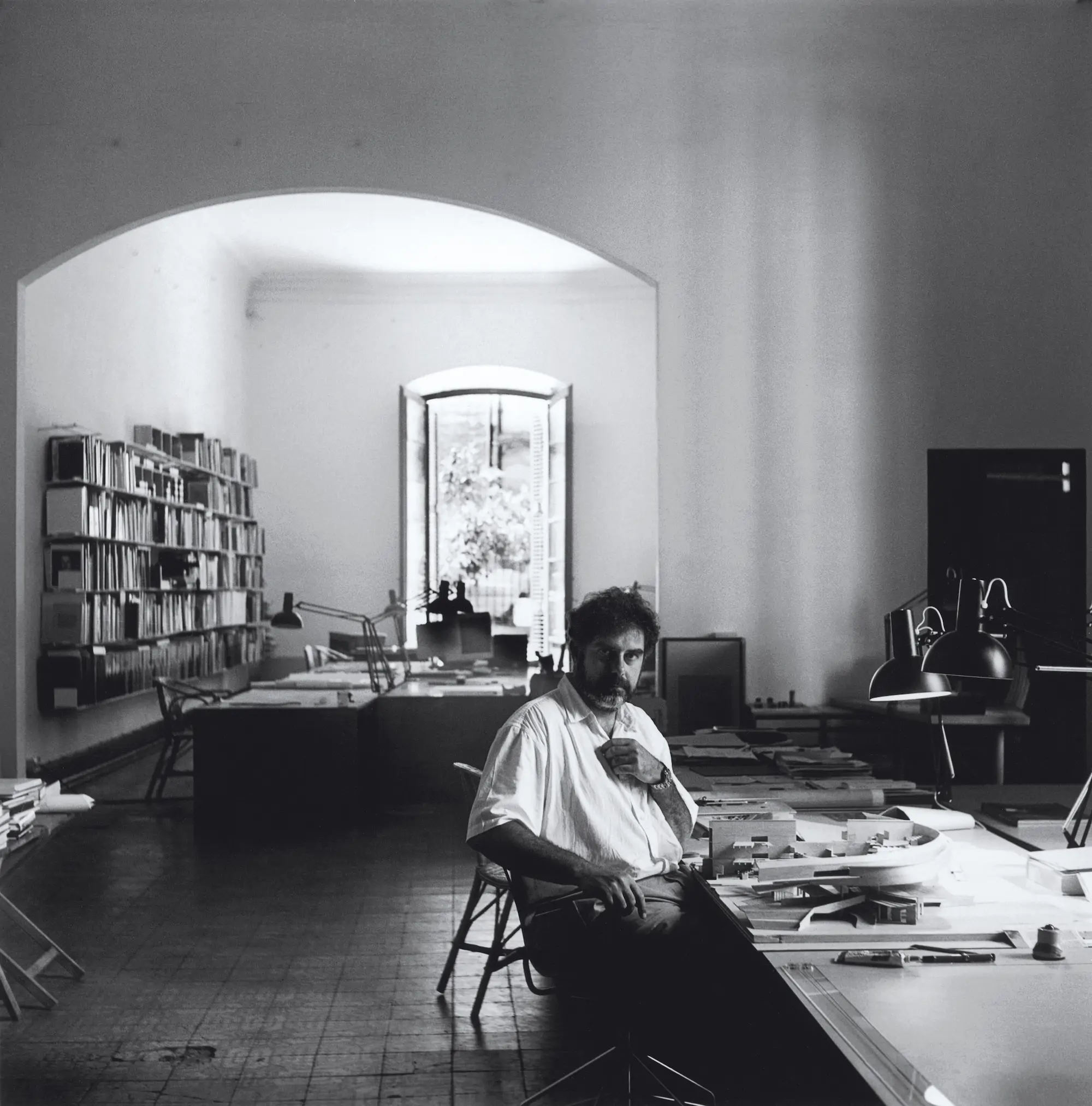 Miralles, en su estudio.