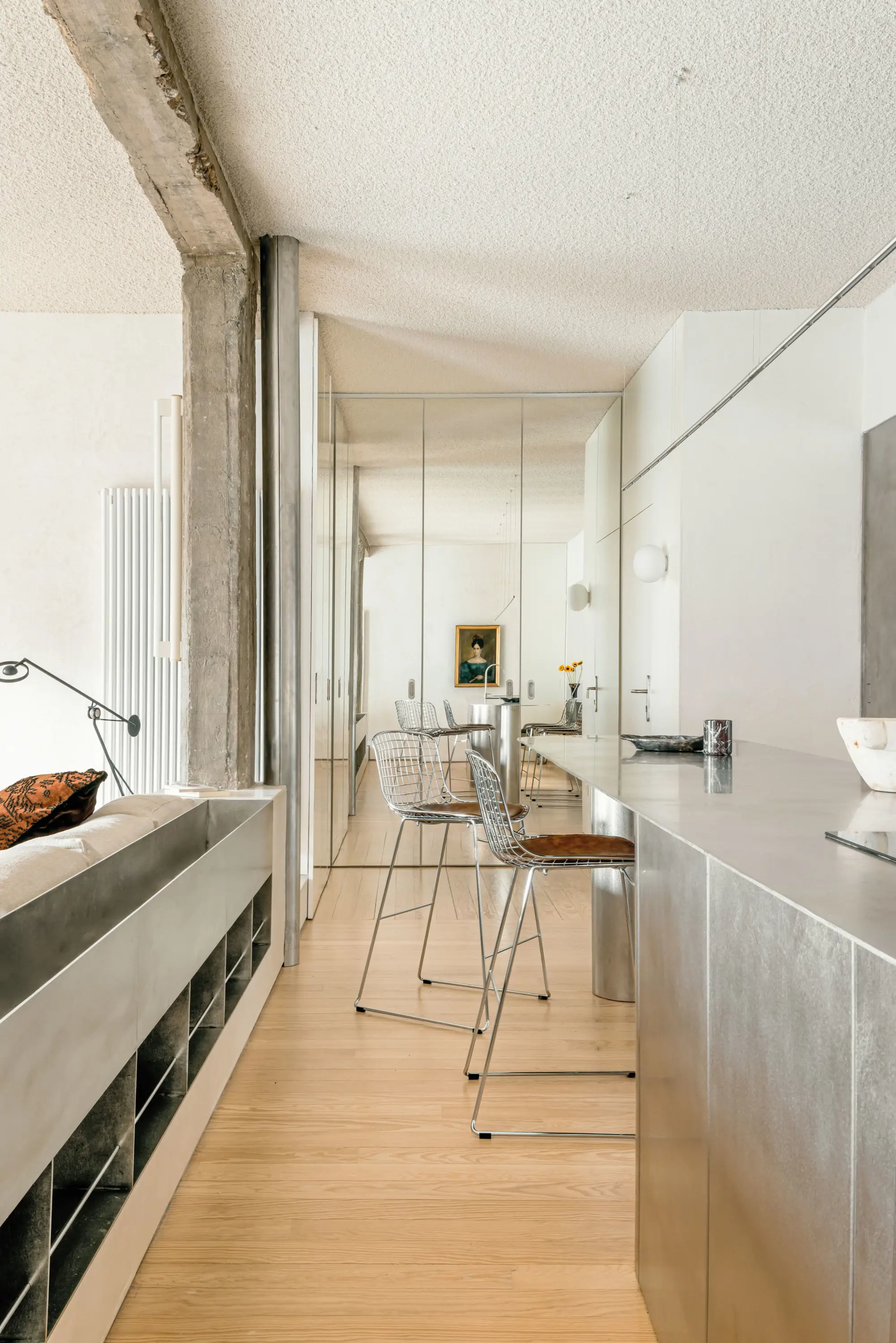 Cocina abierta de acero