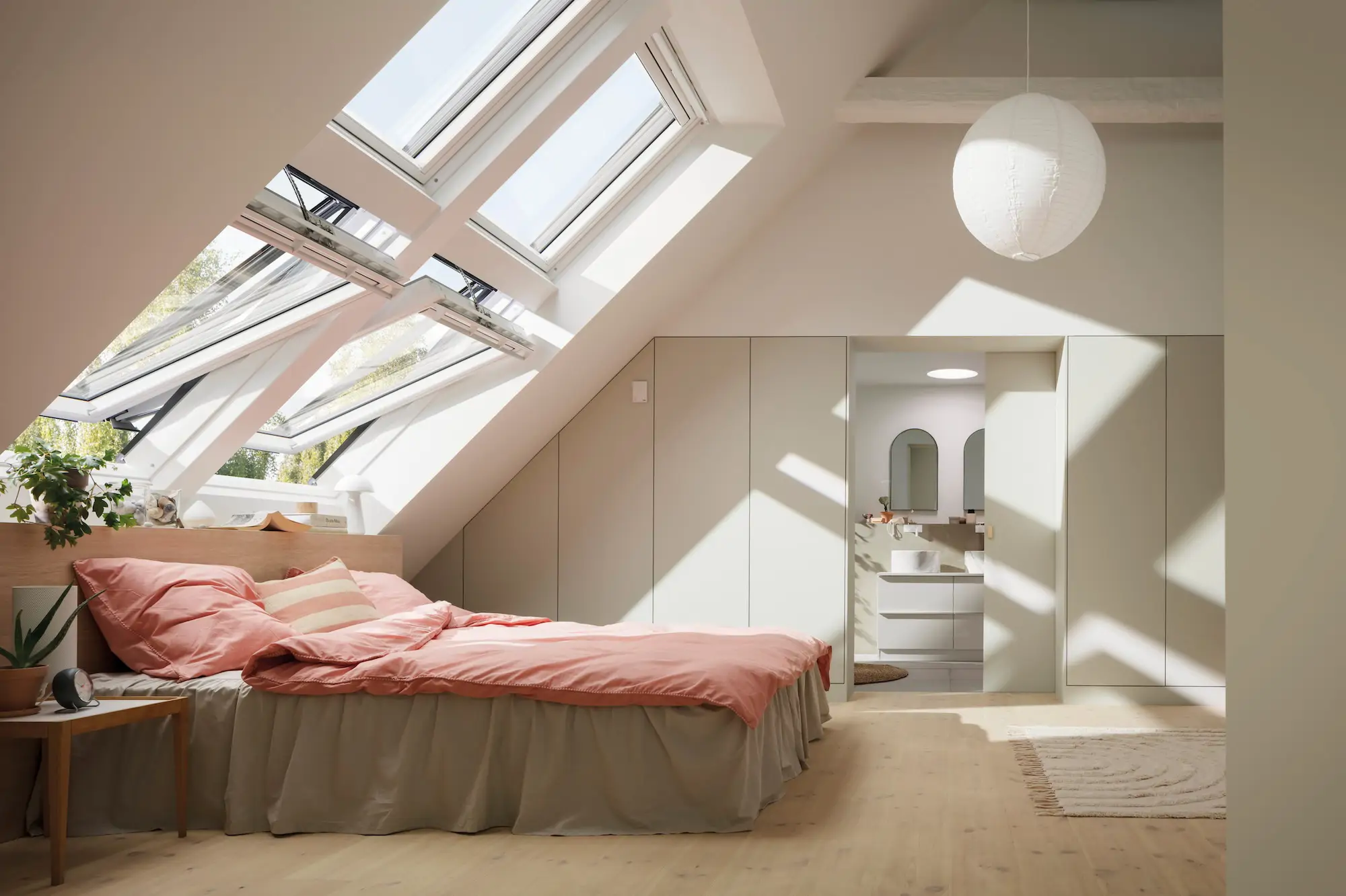 Ventana de tejado Quattro 2+2, de Velux.