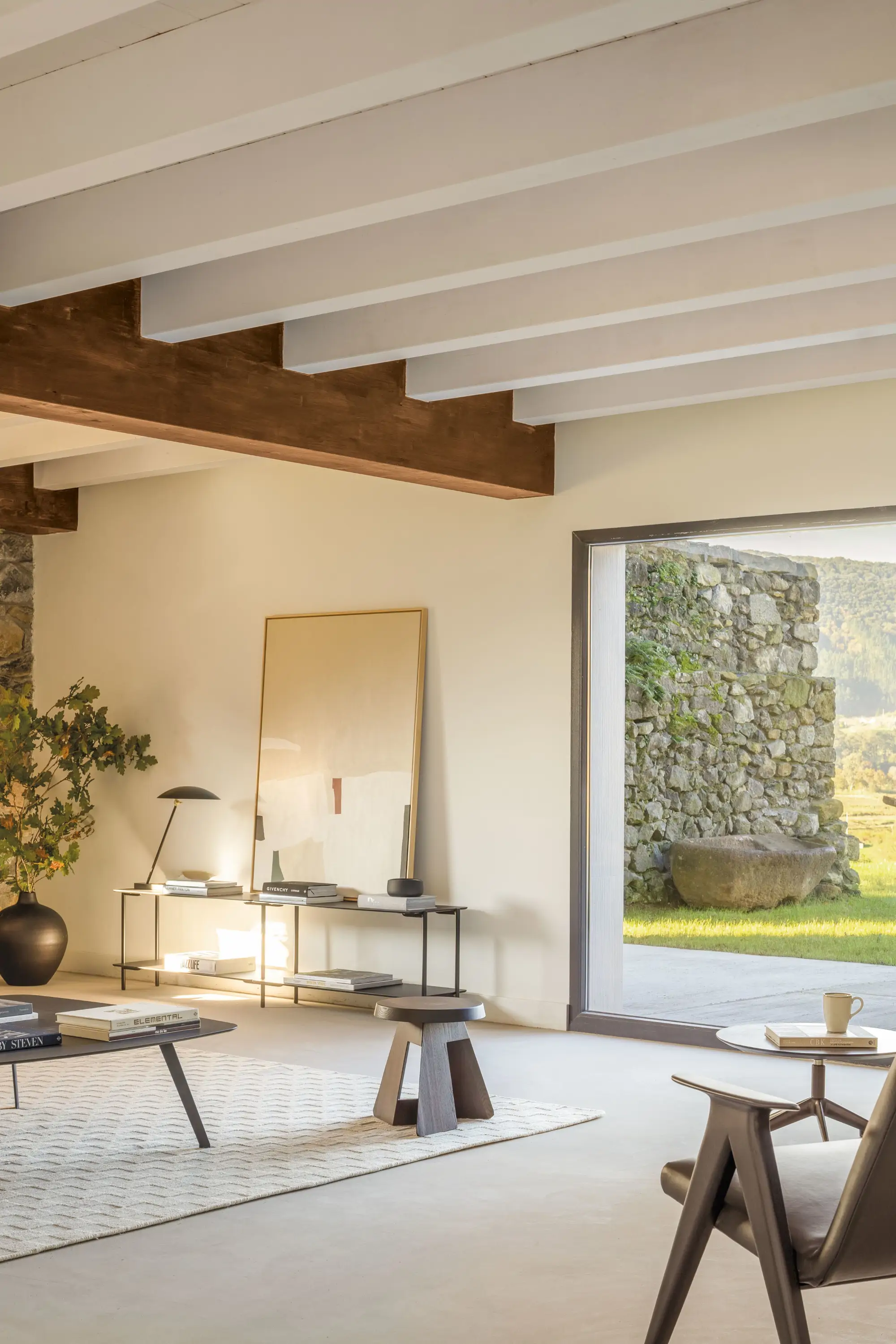 Salón con consola