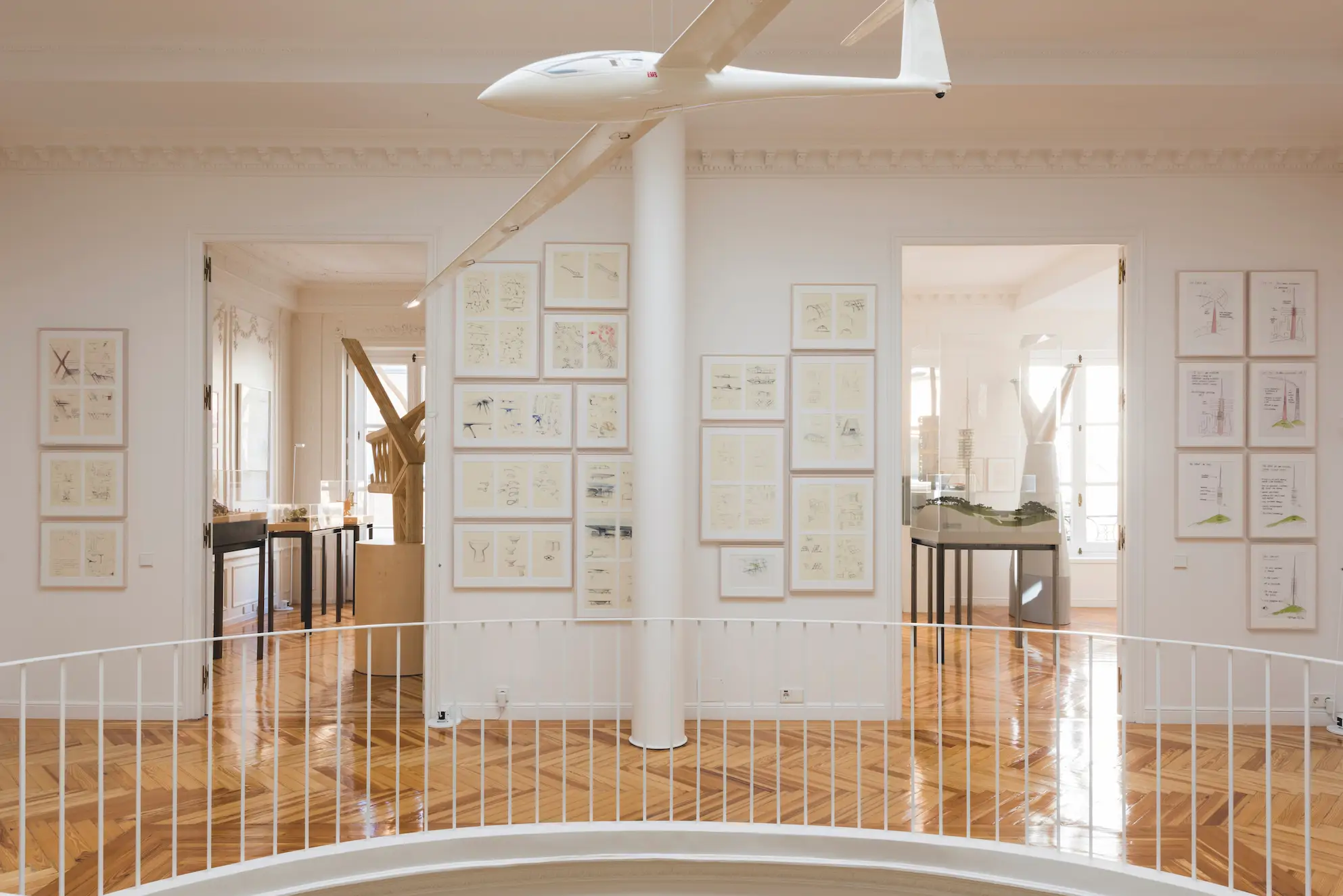 Archivos de los proyectos del arquitecto Norman Foster en su fundación en Madrid.