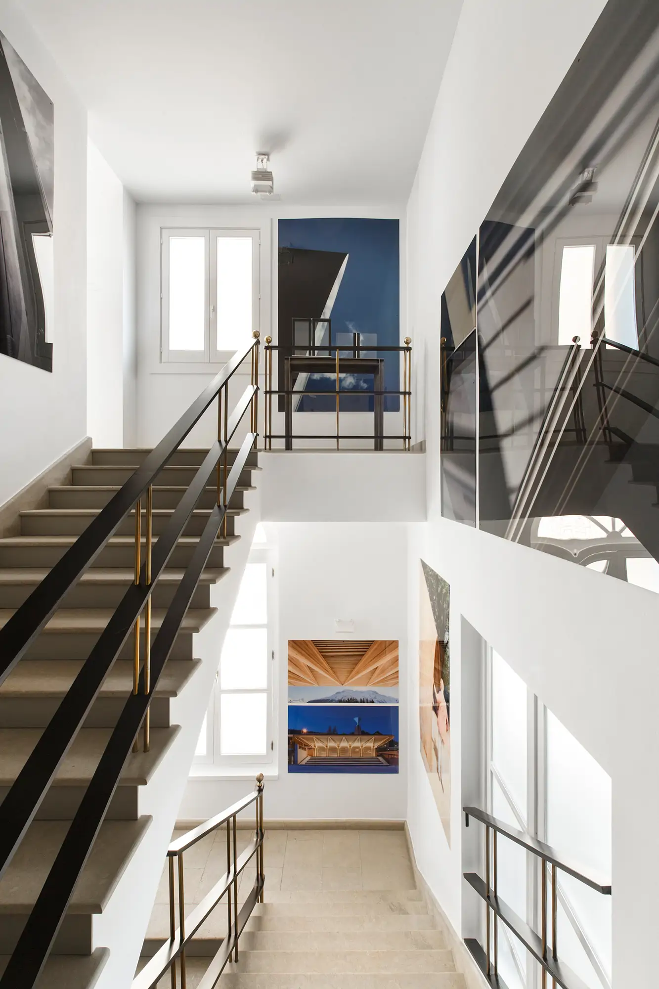 Interior de la Norman Foster Foundation en Madrid.