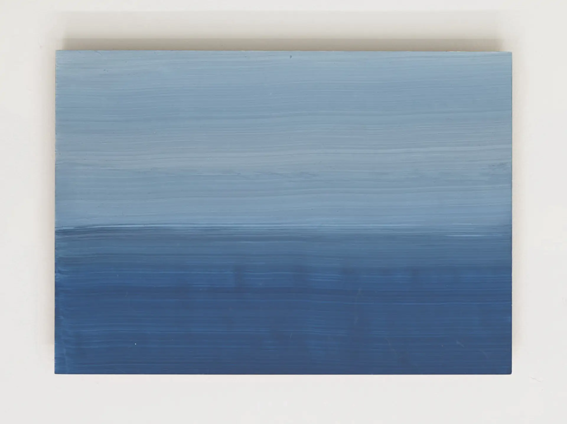 Sin título, de Paco Fernández. Acrílico sobre papel poliéster y madera. Medidas: 30 x 42 cm