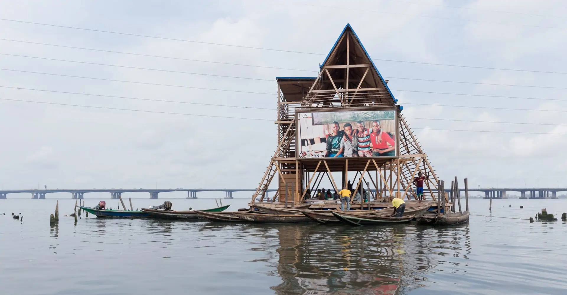 La escuela flotante de Kundé Adeyemi en Nigeria. 