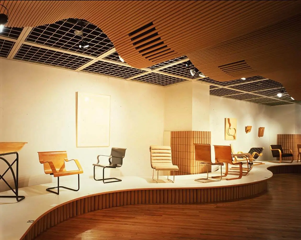 La exposición que firmó sobre Alvar Aalto en 1986.