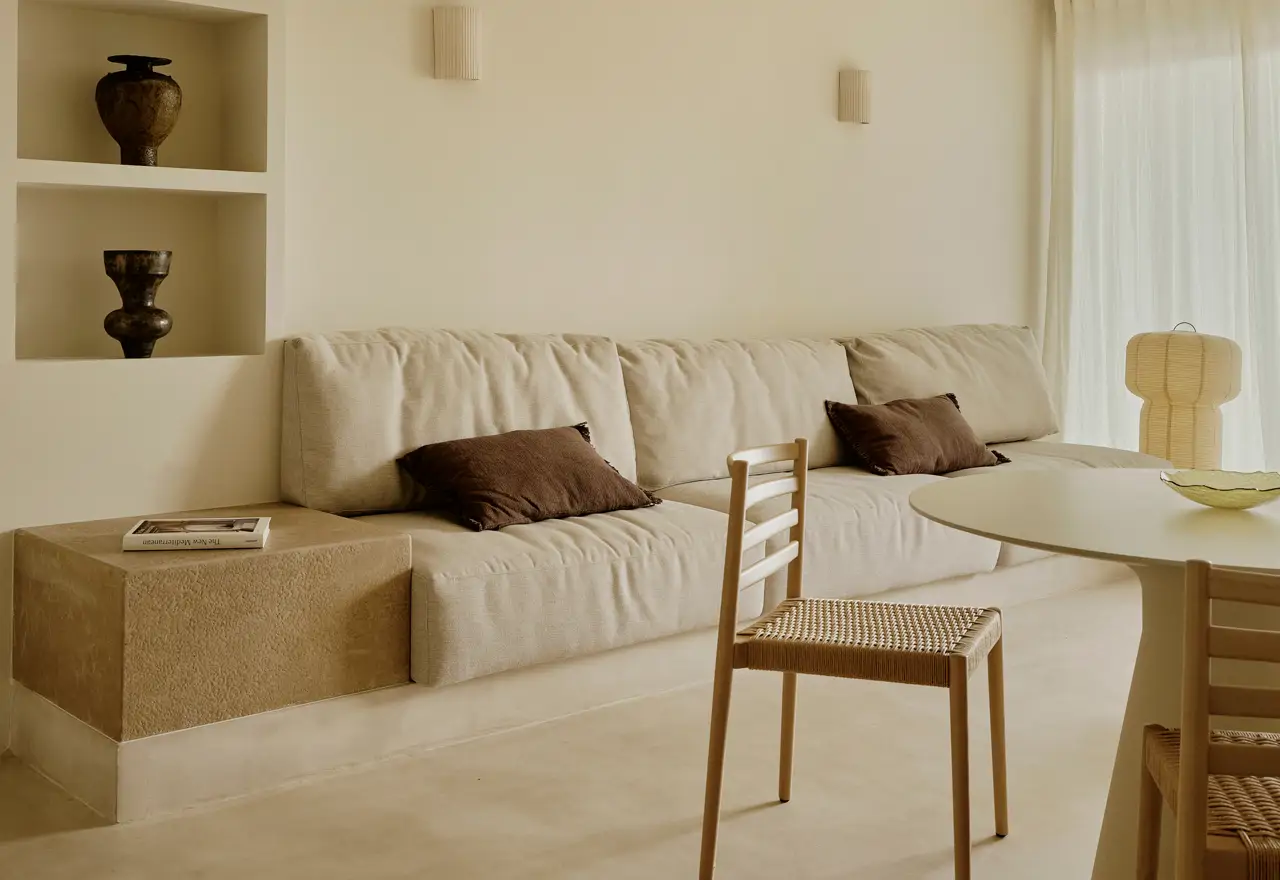 Las casas en la playa no siempre son grandes: la reforma de un mini espacio de 55 m2 en un hogar que invita a la relajación