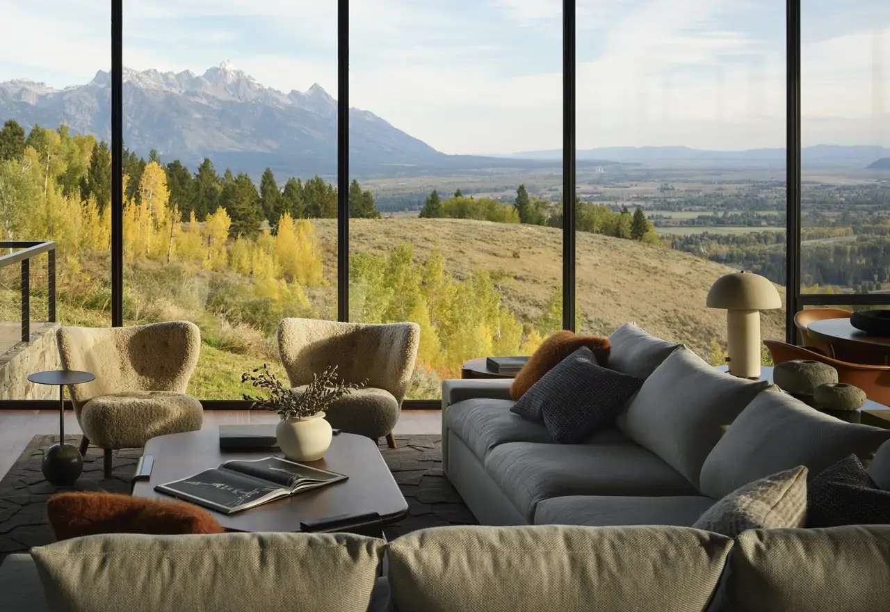 Una pareja de neoyorquinos quería escapar de la ciudad y diseñó para su familia esta casa en la montaña que parece flotar en el cielo