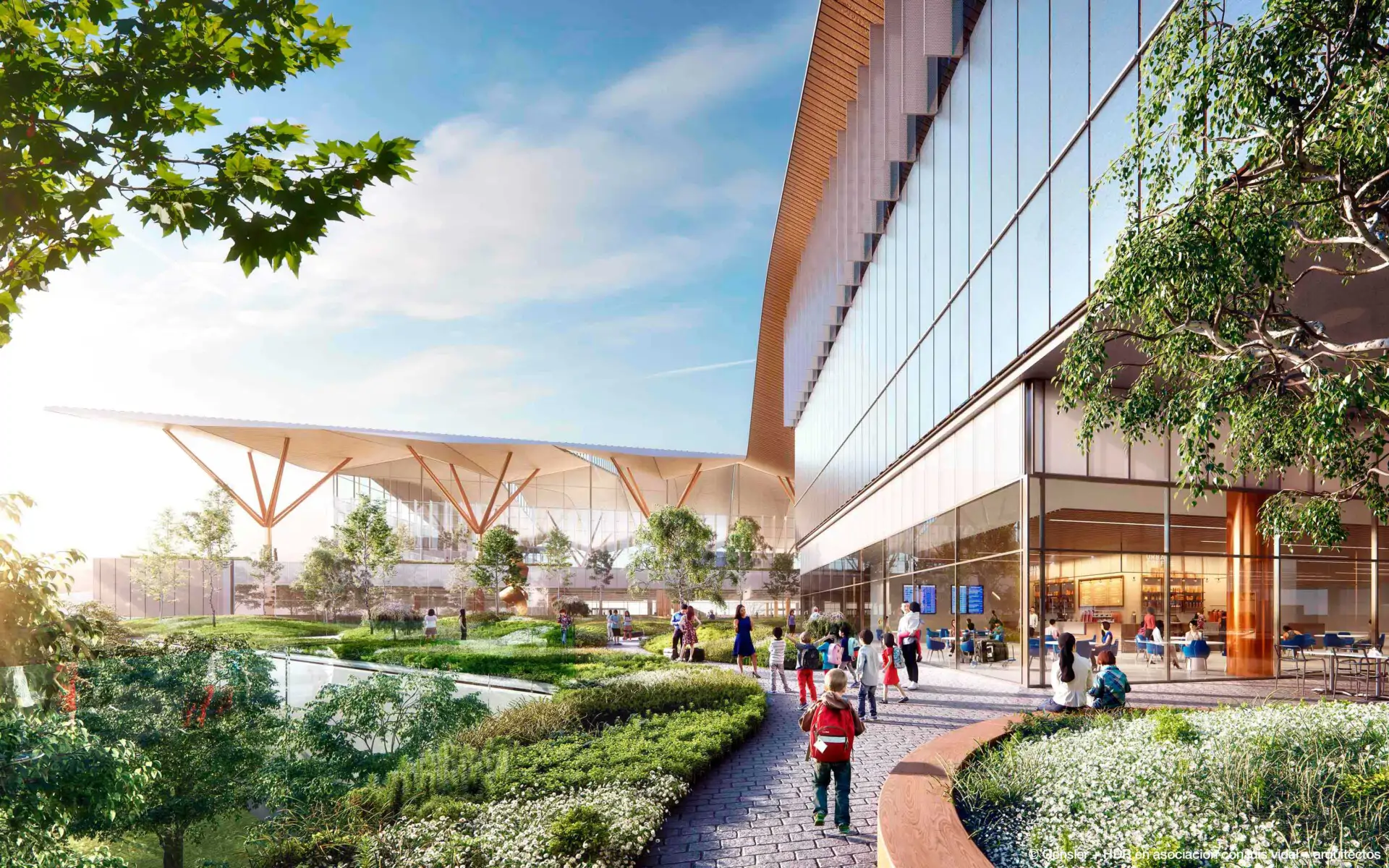 Modernización de la Terminal del Aeropuerto Internacional de Pittsburgh (Estados Unidos).