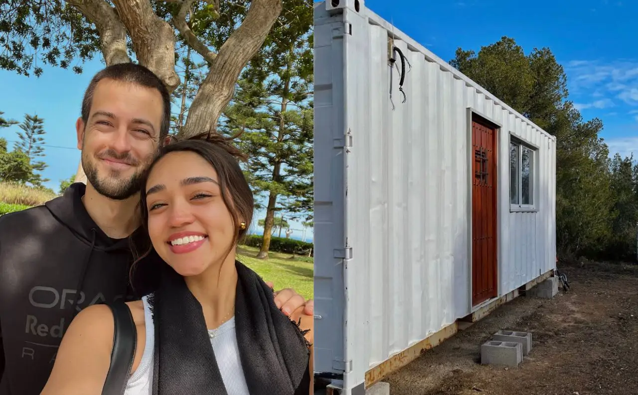 Una pareja transforma un contenedor en su casa: "Gastarnos todos ...